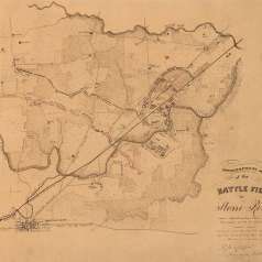 Map of Stones River Battlefield, 1863