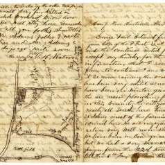 Battle of Spring Hill Letter and Map