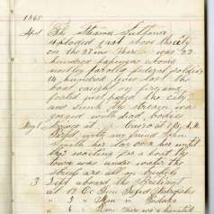 Diary entry describing the aftermath of the Sultana explosion