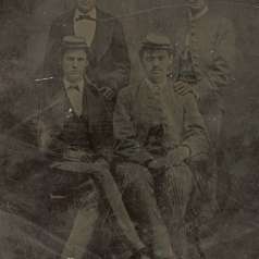 Tintype of Four Soldiers