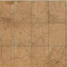 Map of Middle and East Tennessee, 1862