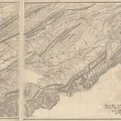 Map of East Tennessee, north of Loudon, 1864