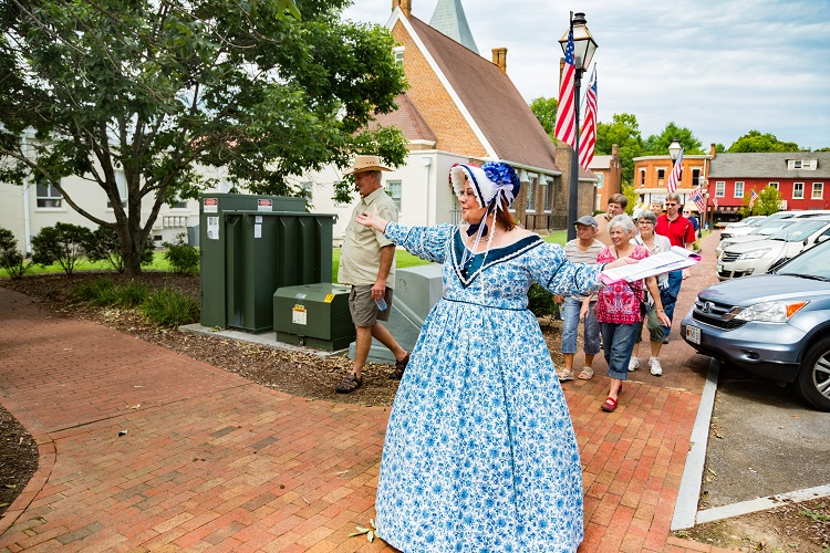 Our guides are always eager to share the rich history of Jonesborough with visitors.